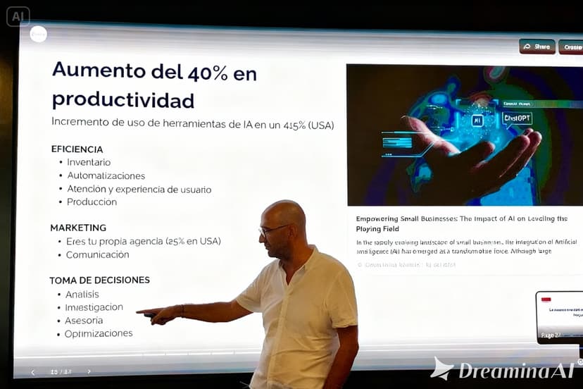 Formación IA: Aumento del 40% en productividad