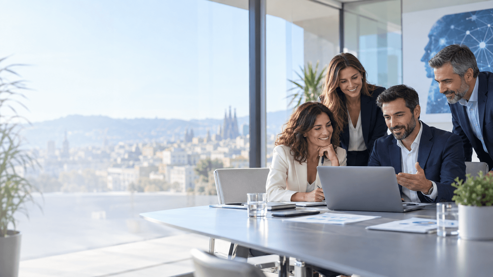 Profesionales colaborando en una oportunidad de formación en Inteligencia Artificial